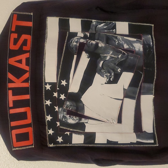 Outkast Embroidered Plaid Button-Up Flannel Shirt Stankonia Graphic - Picture 12 of 12